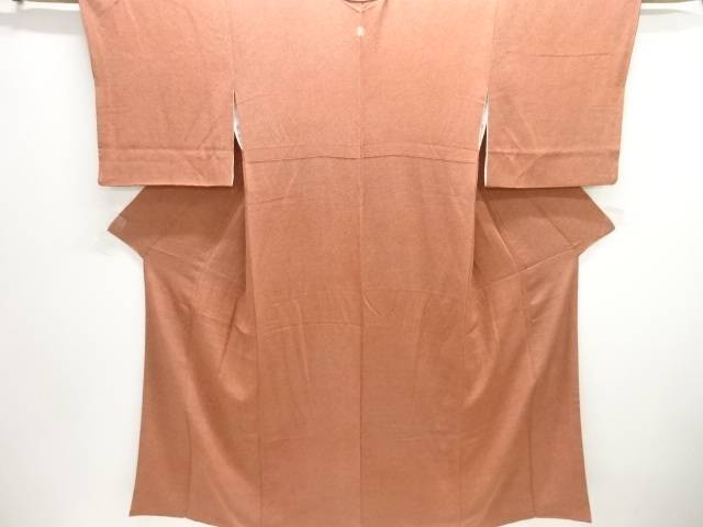 縮緬地一つ紋鮫小紋着物【中古】【着】