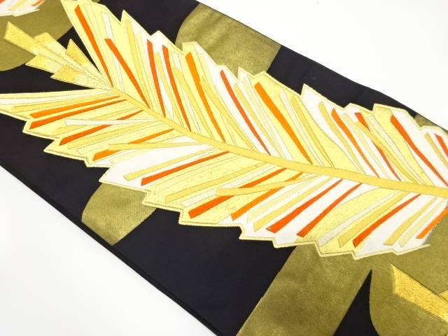 松葉にヱ霞模様織り出し　袋帯【中古】【着】 4,590円
