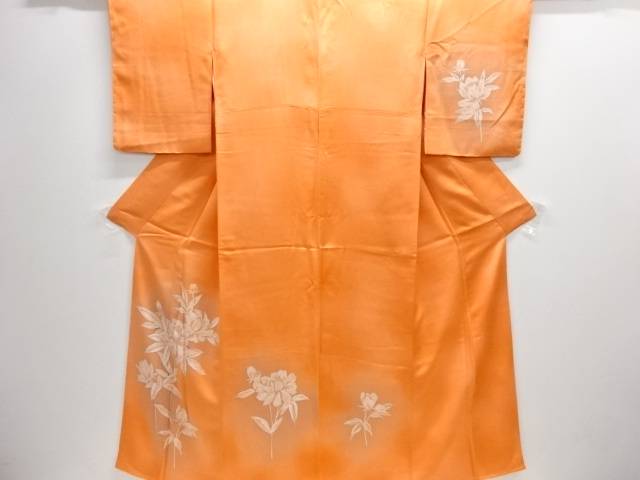 未使用品　枝花模様暈し訪問着【着】