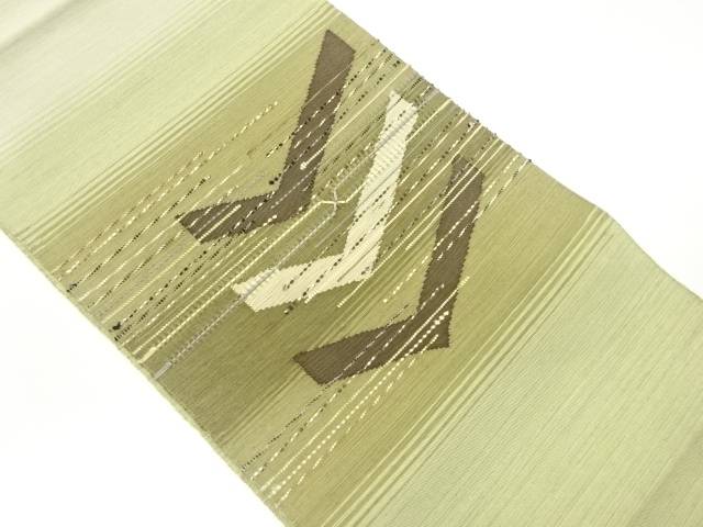 変わり織紐通し抽象横縞模様織出し名古屋帯【中古】【着】|Kimono-Shinei 2号店