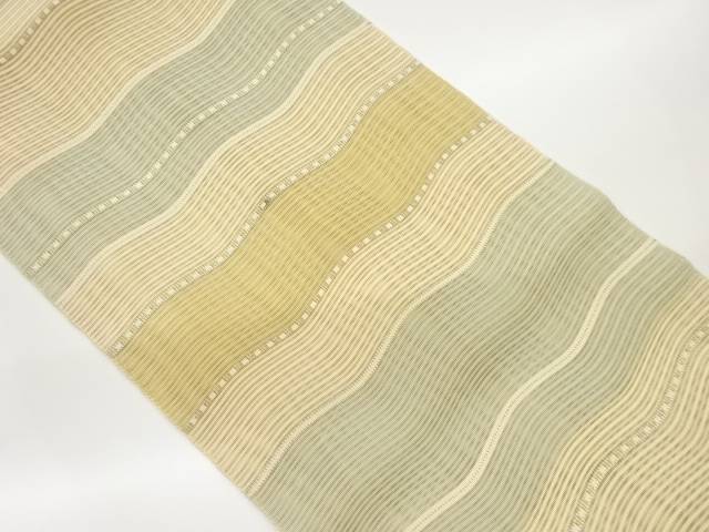 絽綴れよろけ横段模様織出し名古屋帯【中古】【着】 22,680円