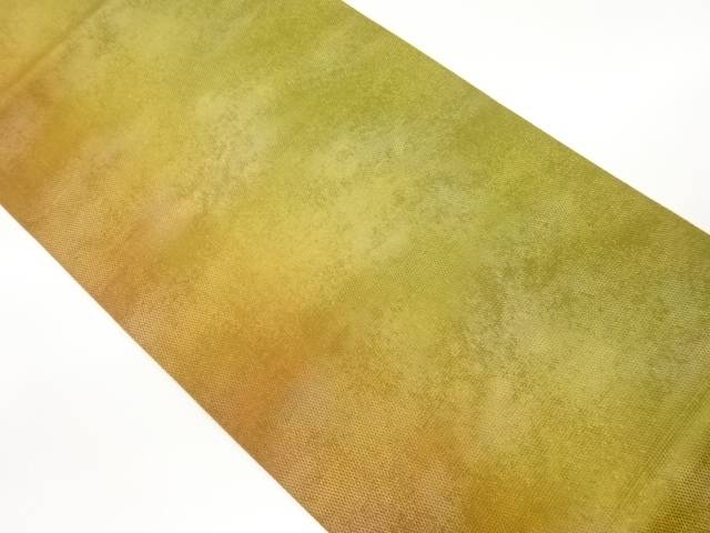 霞模様織出し全通袋帯【中古】【着】