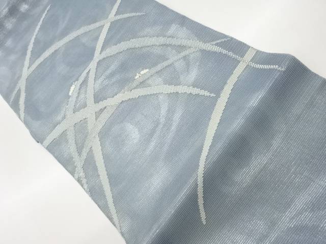 紗芝模様織出し袋帯【中古】【着】
