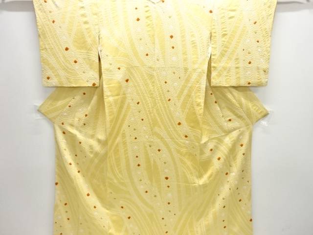 絞り青海波模様小紋着物【中古】【着】
