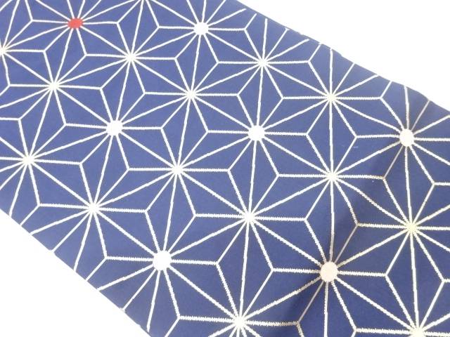 麻の葉模様織出し名古屋帯【中古】【着】【名古屋帯】｜Kimono-Shinei　２号店