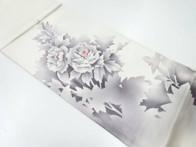 作家物　草花模様袋帯【中古】【着】【袋帯】