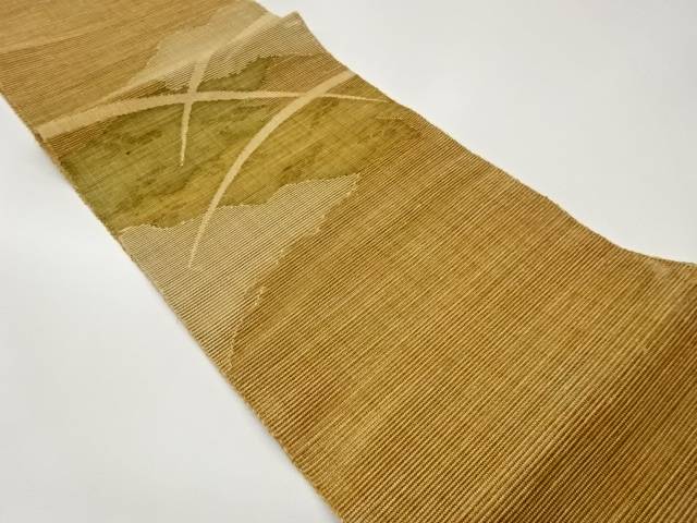 絽道長取に芝・抽象模様織出し名古屋帯【中古】【着】【名古屋帯】｜Kimono-Shinei　２号店