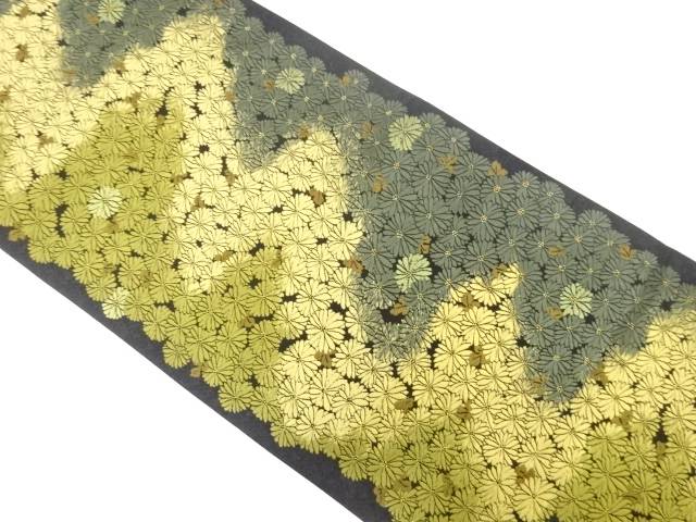 津村織物製　晴祥菊花暦織り出し　全通袋帯【中古】【着】【袋帯】｜Kimono-Shinei　２号店