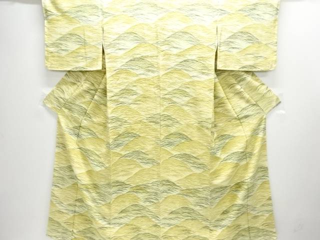 芝草模様付け下げ小紋着物【中古】【着】【小紋】