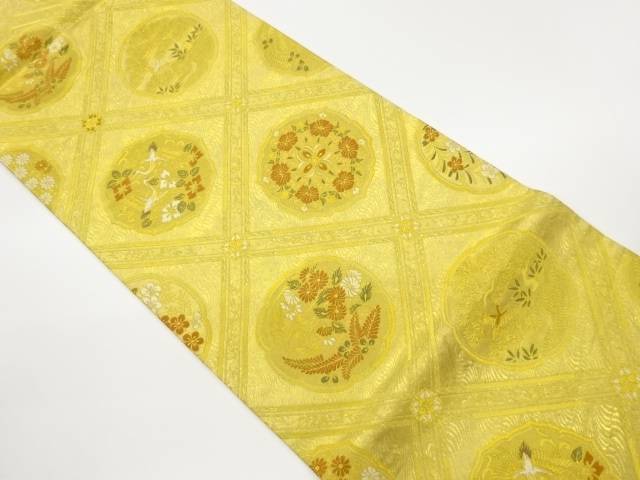 格天鏡裏文織出し袋帯【中古】【着】【袋帯】