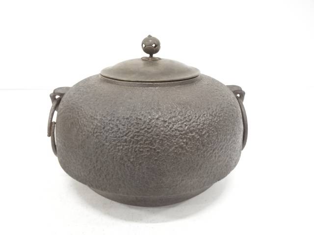 楽天市場】（六月◇特売品）釜師 佐藤浄清作 龍宝山文字入 手取釜USED