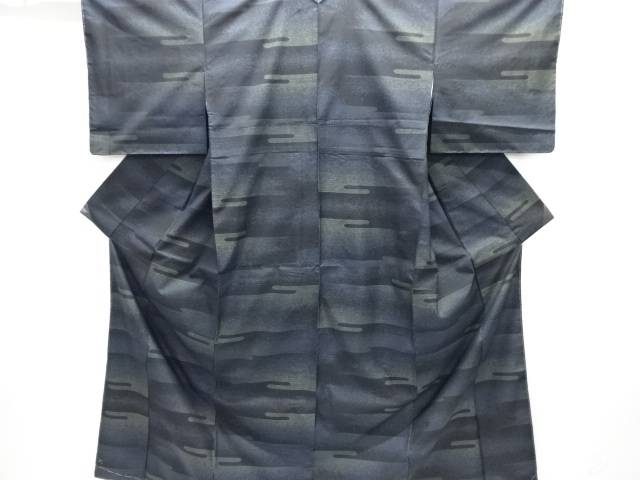 未使用品　ヱ霞模様織出し本場泥大島紬着物（7マルキ）【着】【紬・お召し】｜Kimono-Shinei　２号店