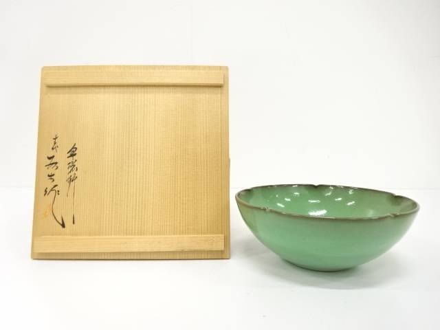 楽天市場】【中古】11代長岡空権造 楽山焼 耳付花生 出雲焼 花入 耳付