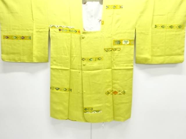 横段に抽象模様道行コート【中古】【着】【コート・道中着】