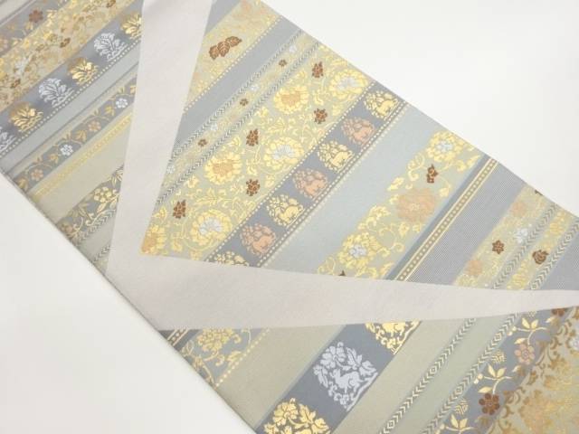 横段に古典柄・幾何学模様織出し袋帯【中古】【着】【袋帯】|Kimono-Shinei 2号店