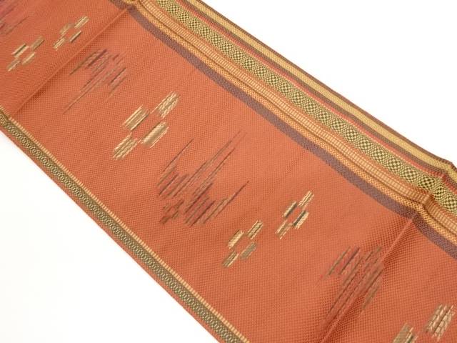 本場筑前博多縞に燕絣模様織出し名古屋帯【中古】【着】【名古屋帯】｜Kimono-Shinei　２号店