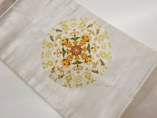 華文模様織出し名古屋帯【中古】【着】【名古屋帯】