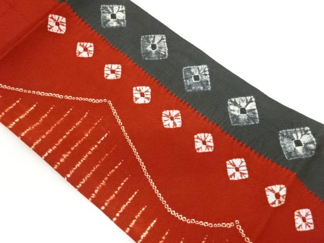 菱に変わり横段・幾何学模様名古屋帯【中古】【着】【名古屋帯】