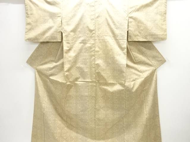 抽象模様織り出し本場大島紬着物【中古】【着】【紬・お召し】