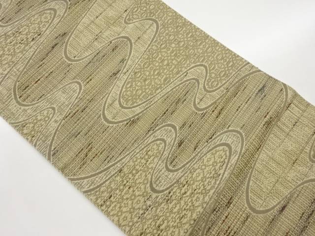 本場筑前博多流水に抽象模様織出し名古屋帯【中古】【着】【名古屋帯】｜Kimono-Shinei　２号店