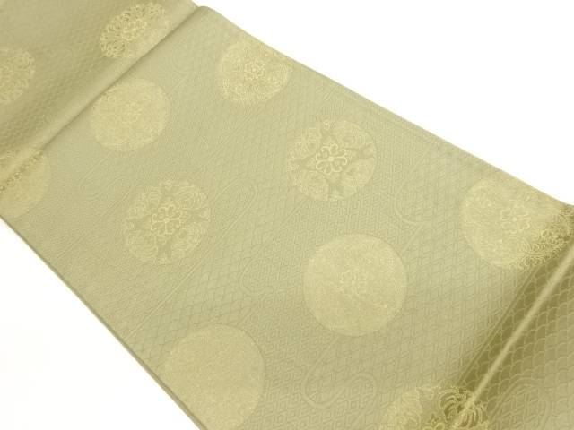 華紋に古典柄模様織出し袋帯【中古】【着】【袋帯】