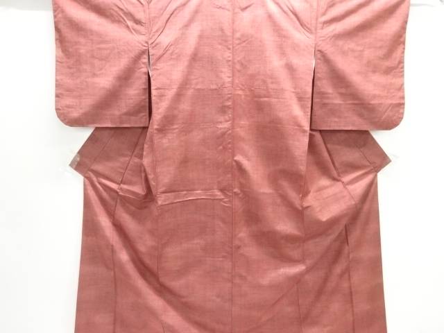 絣柄織り出し手織り紬着物【中古】【着】【紬・お召し】
