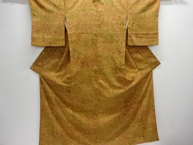 霞取りに花模様小紋着物【中古】【着】【小紋】