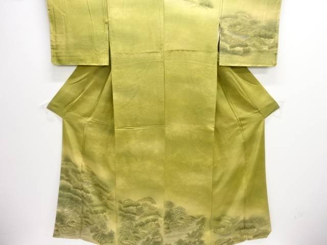 川辺風景模様訪問着【中古】【着】【訪問着・付下げ】 8,820円