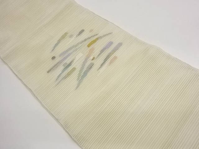 絽綴れ抽象模様織出し名古屋帯【中古】【着】【名古屋帯】 16,520円