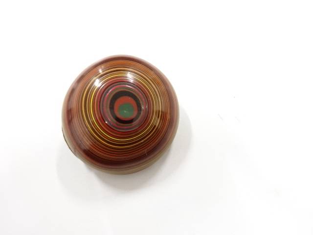 堆朱　帯留め【アンティーク】【中古】【着】【帯留】