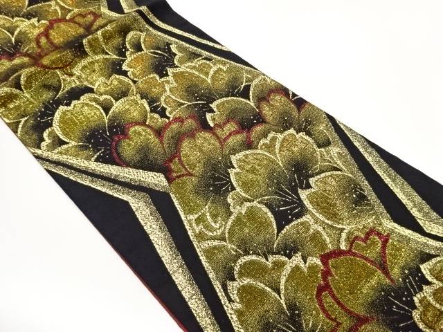モール桜尽くし模様織出し袋帯【中古】【着】【袋帯】