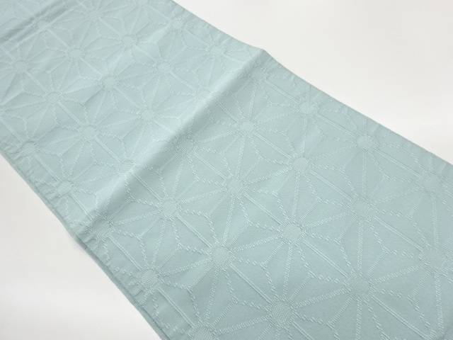 麻の葉模様織出し名古屋帯【中古】【着】【名古屋帯】