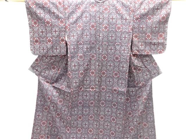 未使用品　華紋織出し西陣伝承紬着物【着】【紬・お召し】