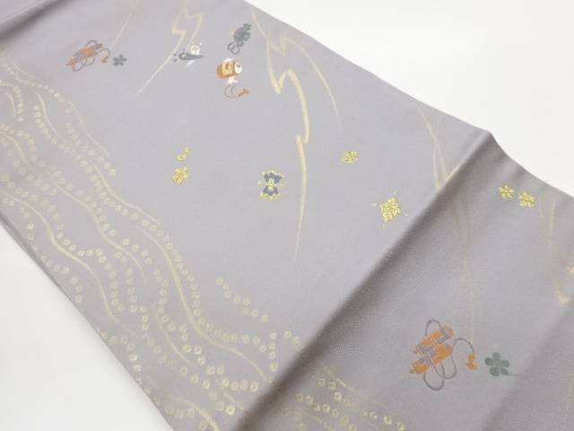 宝尽くしに梅・抽象模様織出し名古屋帯【中古】【着】【名古屋帯】 17,228円