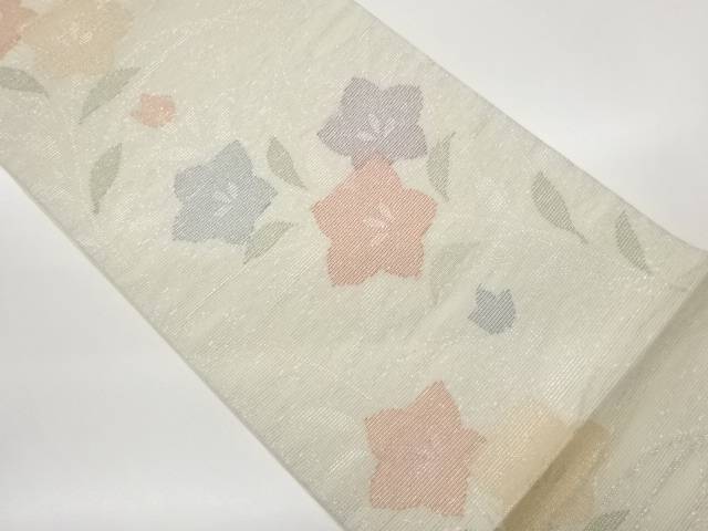絽桔梗模様織出し袋帯【中古】【着】【袋帯】｜Kimono-Shinei　２号店