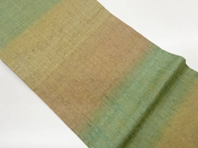 すくい織金通し横段模様全通袋帯【中古】【着】【袋帯】