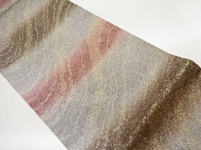流水に抽象模様織出し全通袋帯【中古】【着】【袋帯】｜Kimono-Shinei　２号店 20,952円