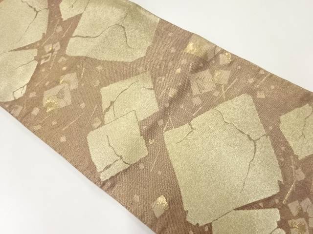 破れ色紙模様織出し袋帯【リサイクル】【中古】【着】【袋帯】