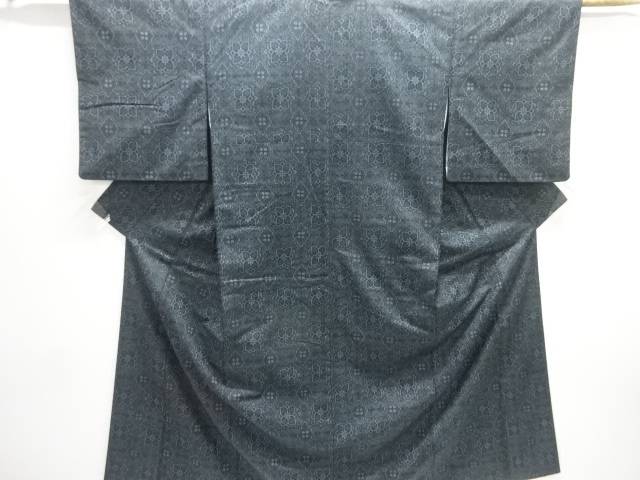華紋織り出し西陣伝承紬着物【中古】【着】【紬・お召し】