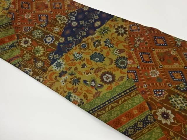 切り嵌め風花唐草模様織出し名古屋帯【中古】【着】【名古屋帯】｜Kimono-Shinei　２号店 13,213円