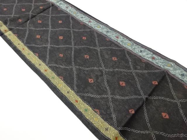 襷に菱模様織出し袋帯【中古】【着】【袋帯】｜Kimono-Shinei　２号店 21,534円