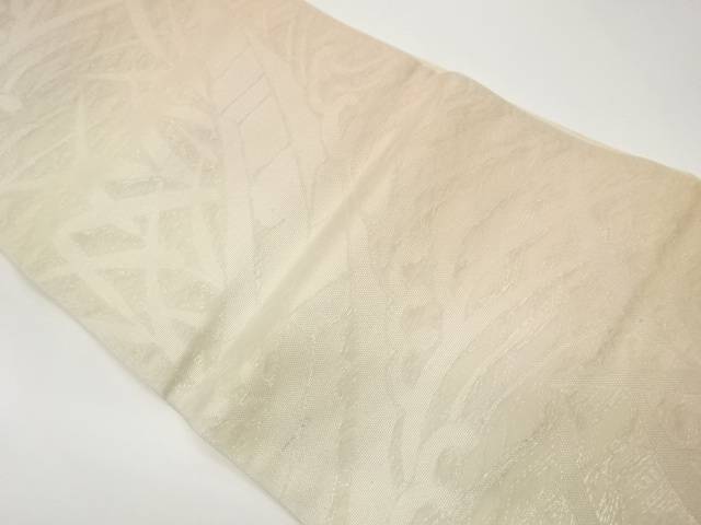 紗 荒波に舟・草模様織出し袋帯【中古】【着】【袋帯】|Kimono-Shinei 2号店