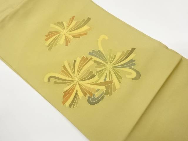 塩瀬金彩抽象松葉模様名古屋帯【中古】【着】【名古屋帯】｜Kimono-Shinei　２号店