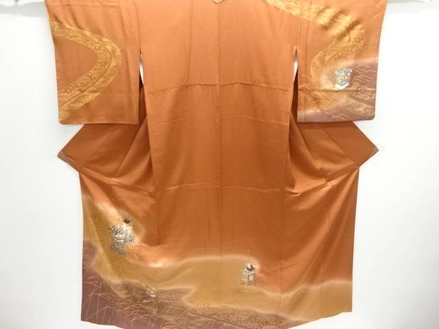 鉾車模様訪問着【中古】【着】【訪問着・付下げ】