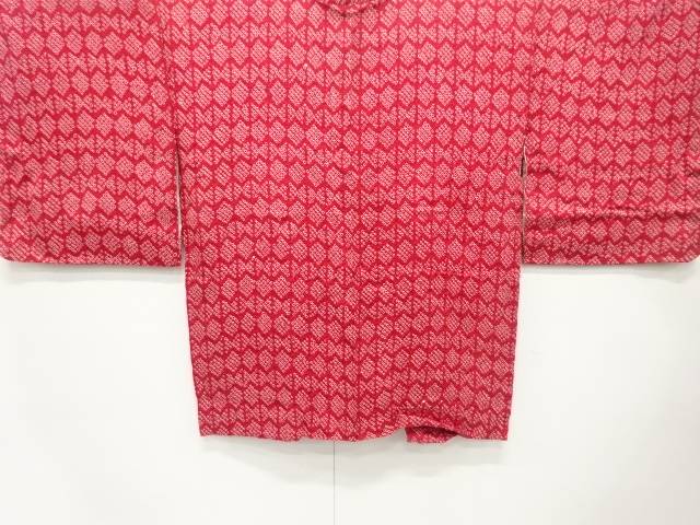 本絞り　幾何学模様　羽織【中古】【着】【コート・道中着】