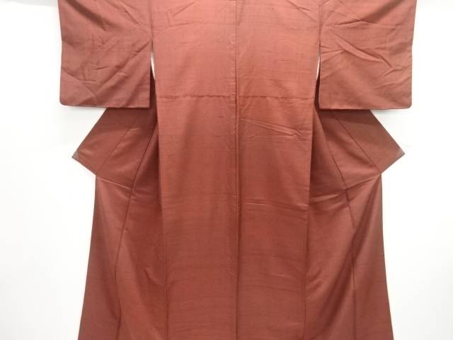 手織り節紬着物【中古】【着】【紬・お召し】