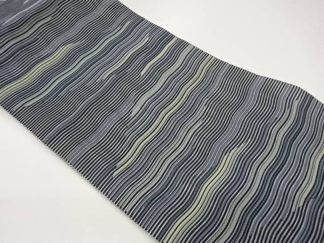 絽変わり横段模様織出し名古屋帯【中古】【着】【名古屋帯】|Kimono-Shinei 2号店