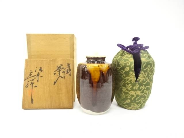 桶谷定一造　肩衝茶入【中古】【道】