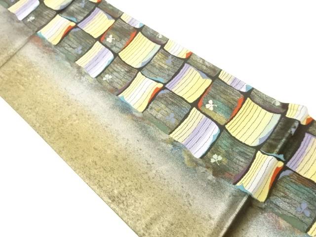 引箔色紙に小花模様織出し袋帯【中古】【着】【袋帯】｜Kimono-Shinei　２号店 13,394円