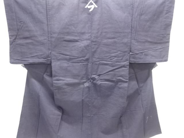 木綿本藍べんがら染単衣男物着物(腰紐付き)【アンティーク】【中古】【着】【木綿】